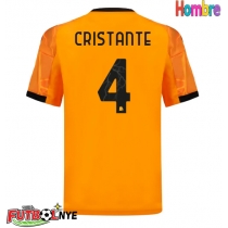 Camiseta AS Roma Bryan Cristante #4 Visitante Equipación 2025-26 manga corta